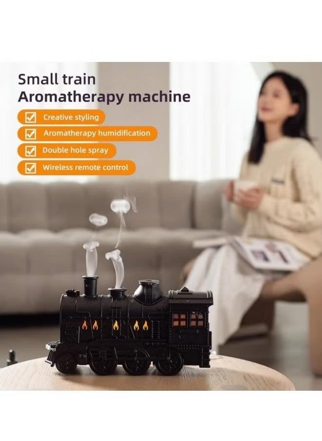 300ml Aromatherapy Humidifier & Essential Oil Diffuser – Train Design, Cool Mist with 2 Light Settings, 2 Mist Modes, Auto-Off Feature – Perfect for Home, Office, or Hotel Use