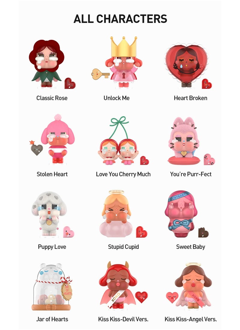 POP MART CRYBABY Crying For Love Seriess Blind Box Premium Design Gifts for Women Fan-Favorite Collectible Chic Art Toy Action Figure - SINGLE BOX (1PC)