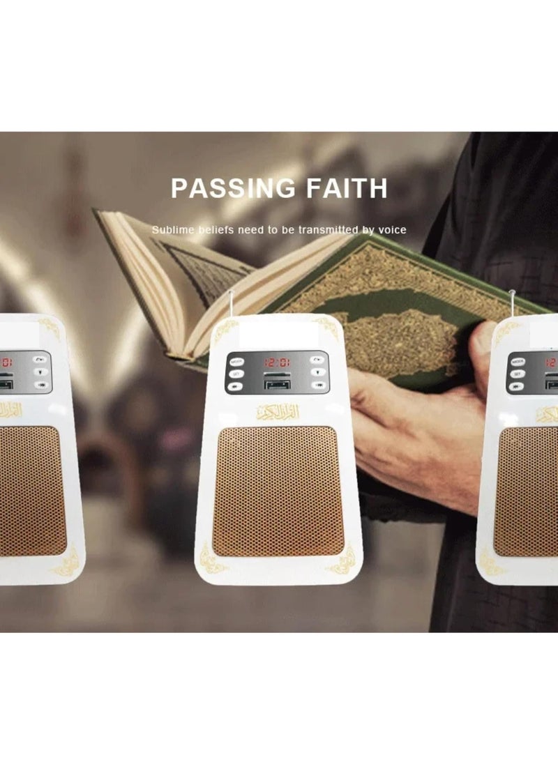High Voice Quality Quran Speaker with Wireless Control – Remote Control Wall Mounted Quran Speaker - Muslim Quran Perfect for Home and Mosque Model SQ-669