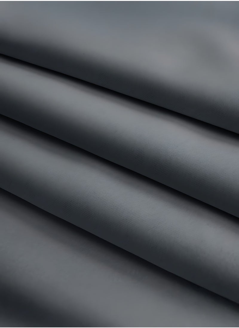 2 Panels Bedroom Curtains ｜Thermal Insulated Grommet Blackout Curtain Panel｜  Eyelet Top, Energy-Saving Heat Retention｜ U V Block ,for Bedroom, Living Room Grey, 130 x 213 cm