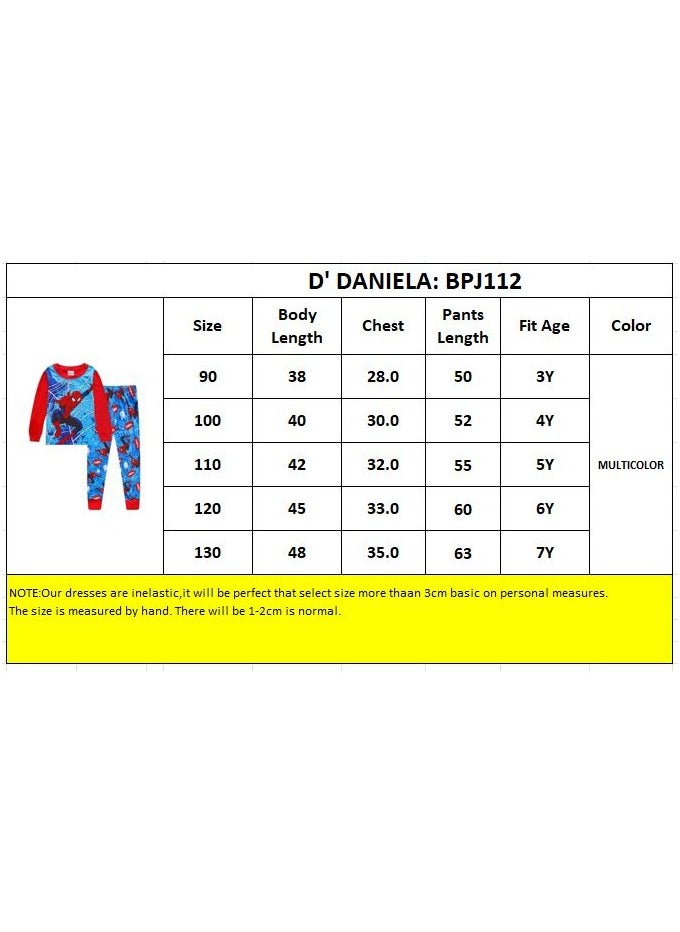 Daniel - Boys' Webbed Wonder Pajama Set - Long Sleeve