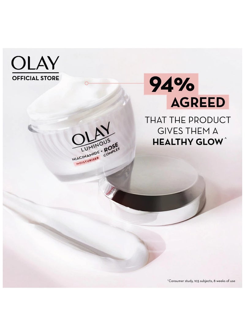 OLAY Luminous Niacinamide + Rose Complex Cream (50g) + Serum (30ml)