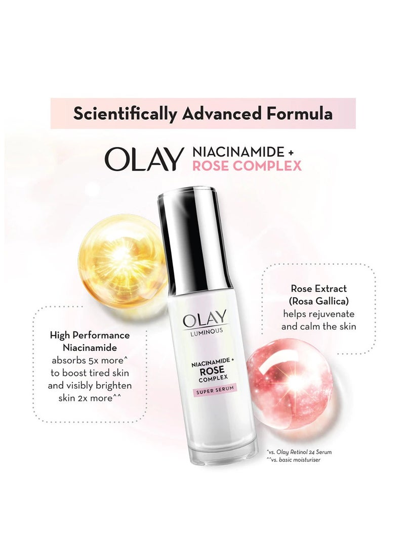 OLAY Luminous Niacinamide + Rose Complex Cream (50g) + Serum (30ml)