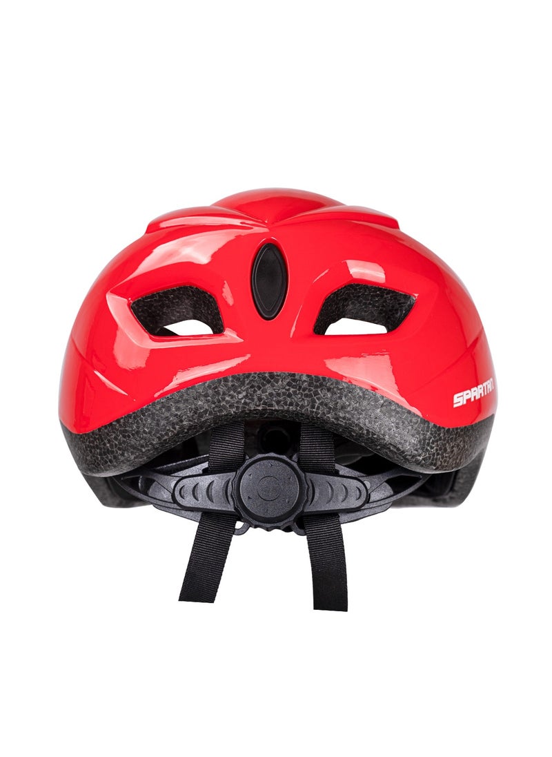 Spartan Helmet for Kids, Safety Helmet for Skateboard, Cycling, Roller Skating, Bicycle - Red