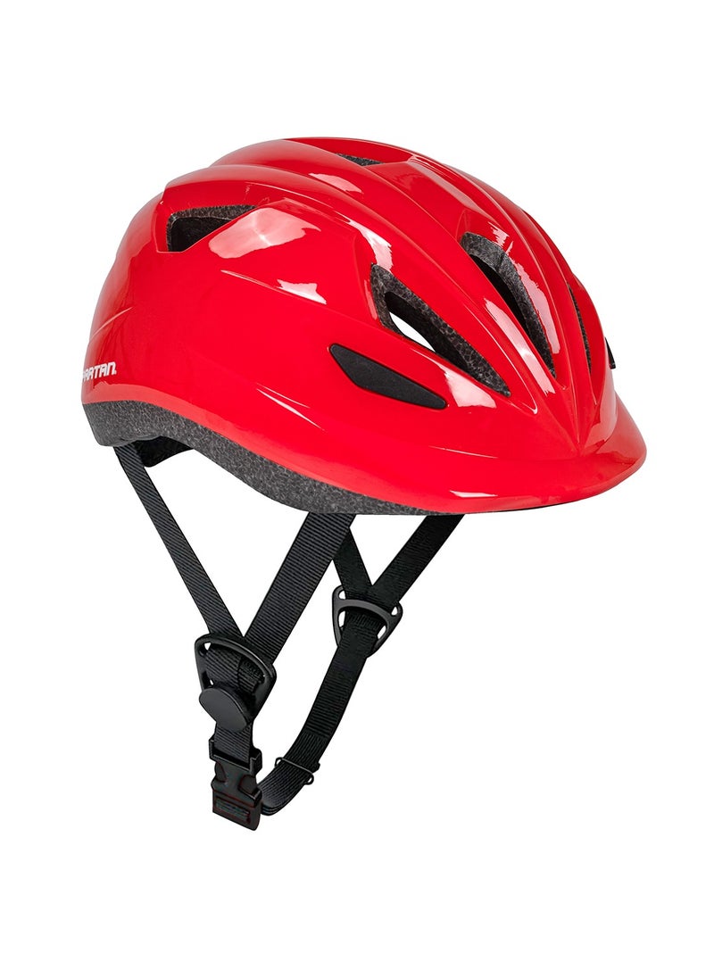 Spartan Helmet for Kids, Safety Helmet for Skateboard, Cycling, Roller Skating, Bicycle - Red
