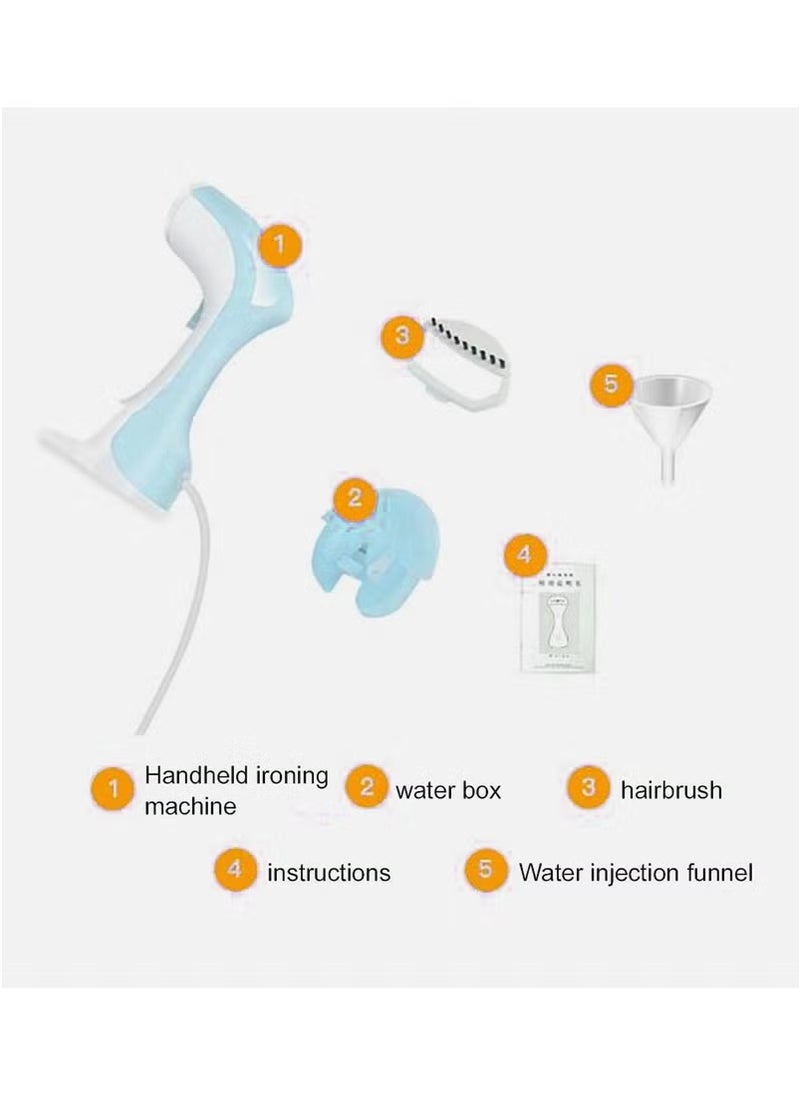 Steamer For Clothes, Portable Handheld Garment Steamer with 1200W 6s Quick Heat, 2 In 1 Clothes Steamer With Smart LCD, Removes Wrinkle for Home and Travel (Blue)