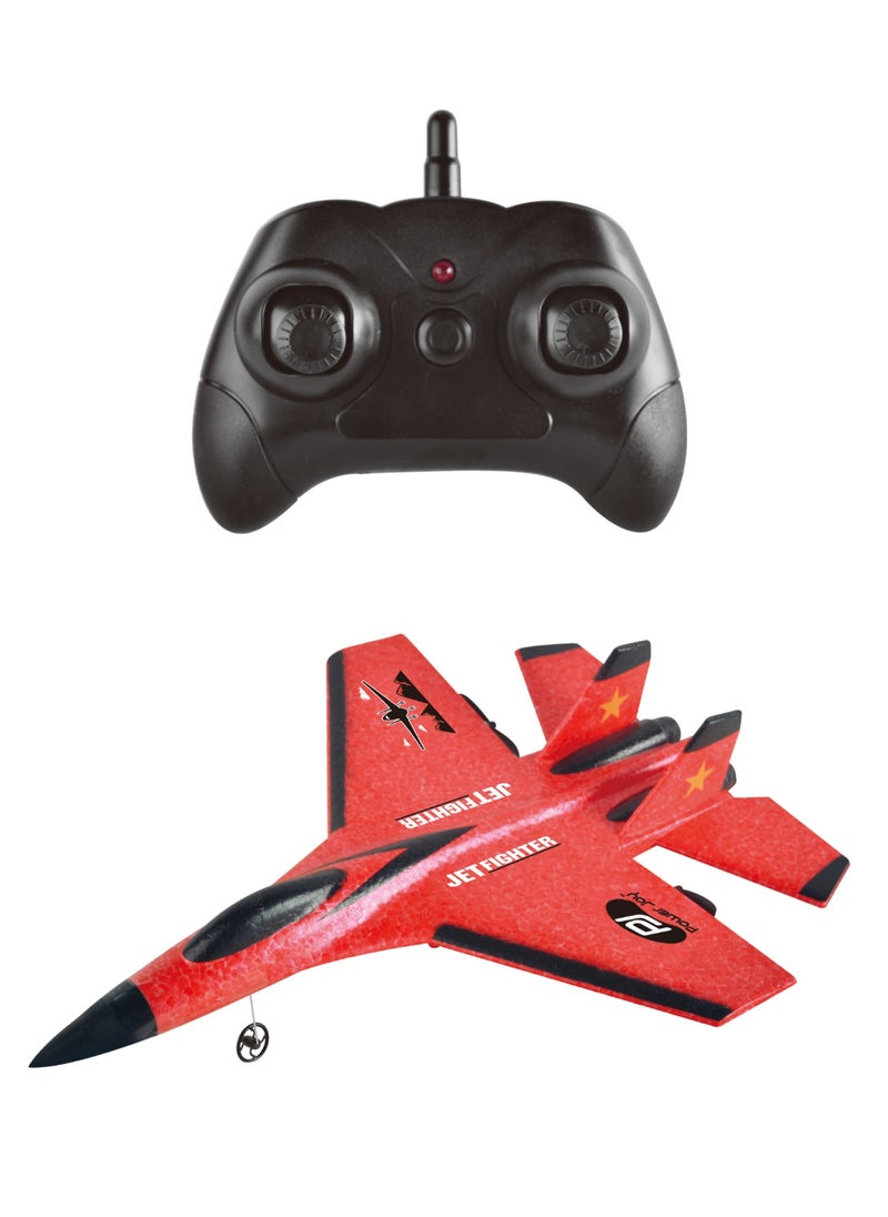 Powerjoy Remote Control Jet Fighter 2.4G, Assorted 1 Piece (Color May Vary) | 100meters Flying Range | Gift for Kids
