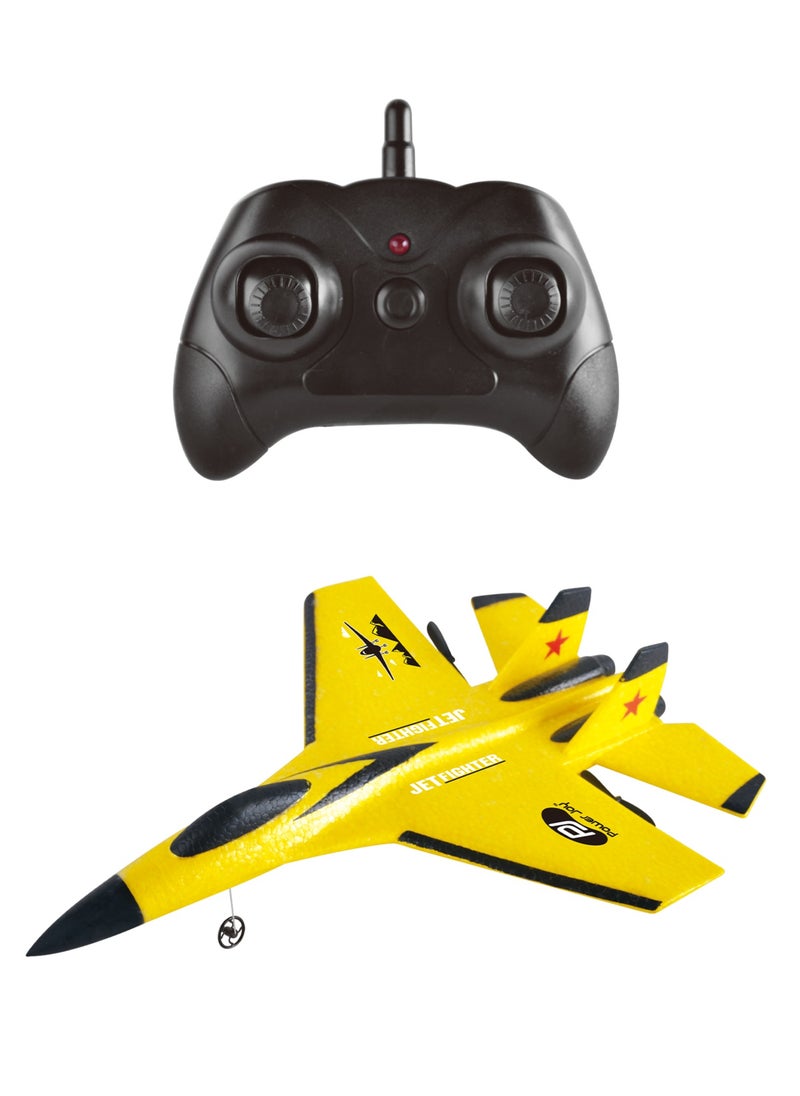 Powerjoy Remote Control Jet Fighter 2.4G, Assorted 1 Piece (Color May Vary) | 100meters Flying Range | Gift for Kids