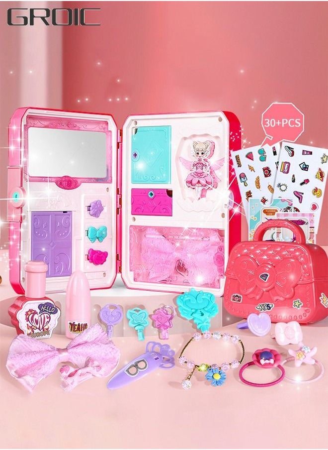 Unlock Toy Accessories Treasure Box Sound Light Magic Book Princess Jewelry Girl Play House Toys, Pretend Toys Dress Up