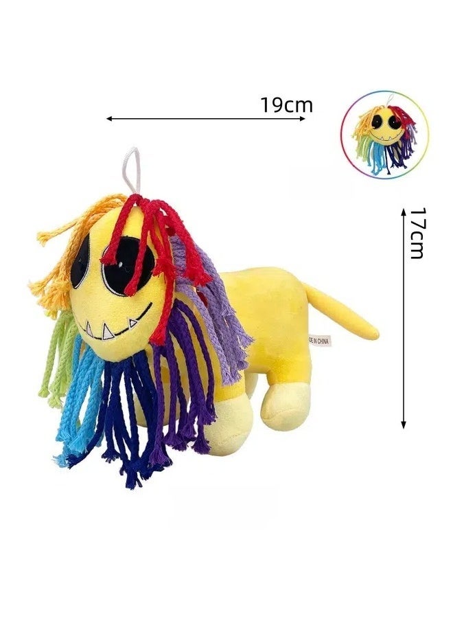 The Amazing Digital Circus colorful lion plush toy is suitable for home decoration, the best gift for family, friends and fans of The Amazing Digital Circus