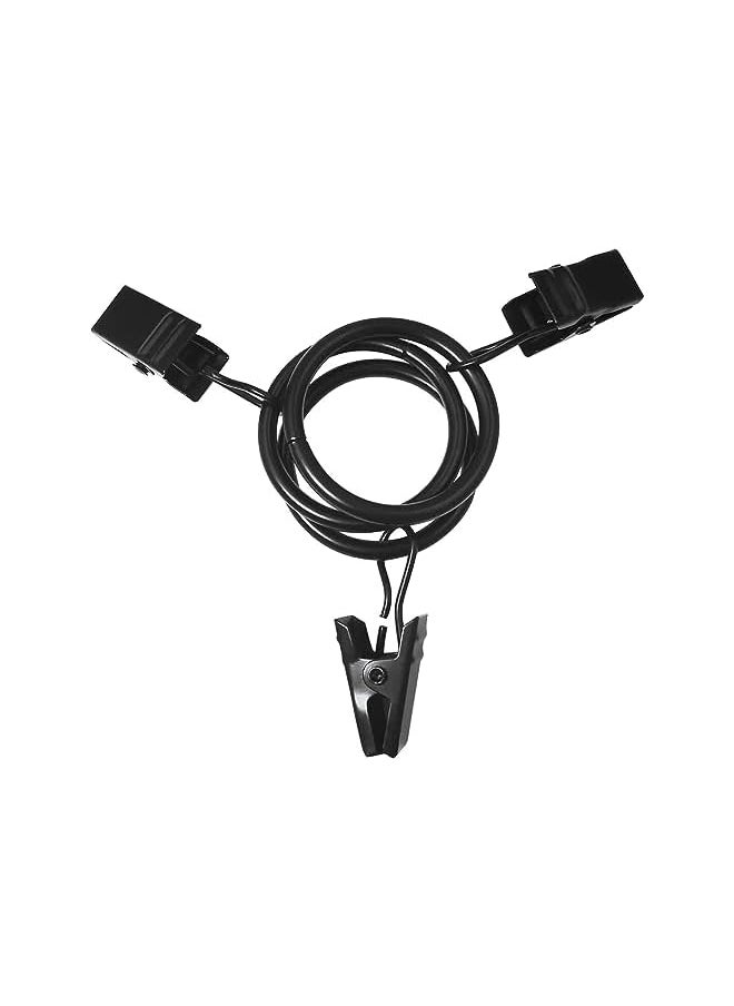 40 PCS Metal Curtain Rings with Clips, Curtain Hangers Clips, Drapery Clips with Rings, Fits Diameter 32mm/ 1.26 Inch Curtain Rod, Vintage Black