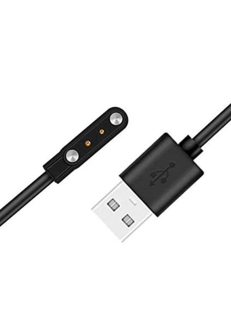 USB Charging Cable Cord Base Dock Charger Adapter Stand For Huawei Watch Fit | Fit 2 | Huawei Band 6 | Huawei Band 7 (Black)
