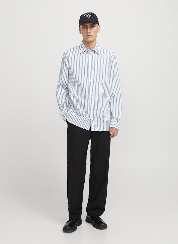 JPRBLULIAM DOBBY STRIPE L/S SHIRT