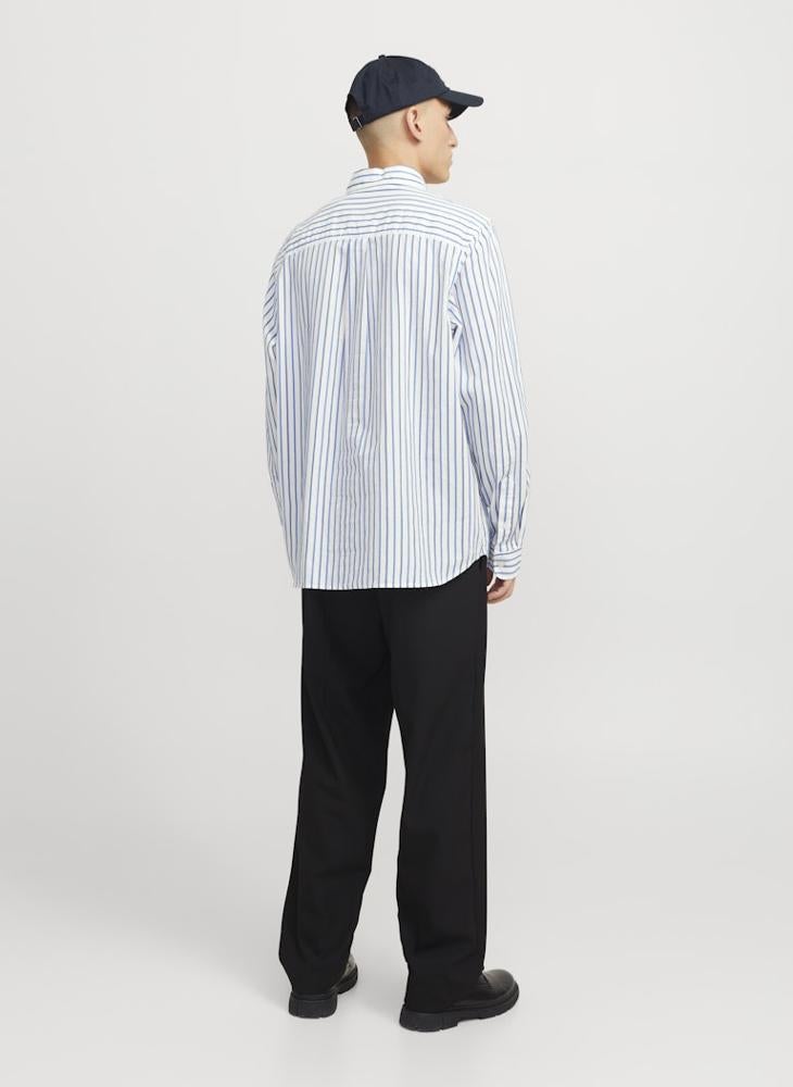 JPRBLULIAM DOBBY STRIPE L/S SHIRT