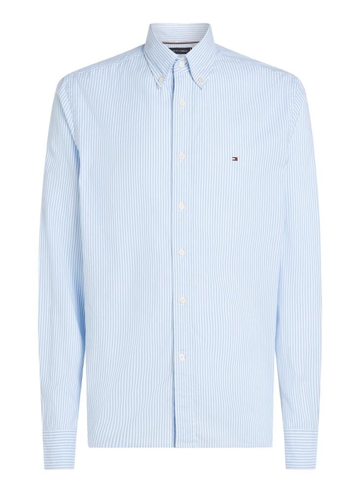 Regular Fit Flex Cotton Classic Poplin Stripe Shirt