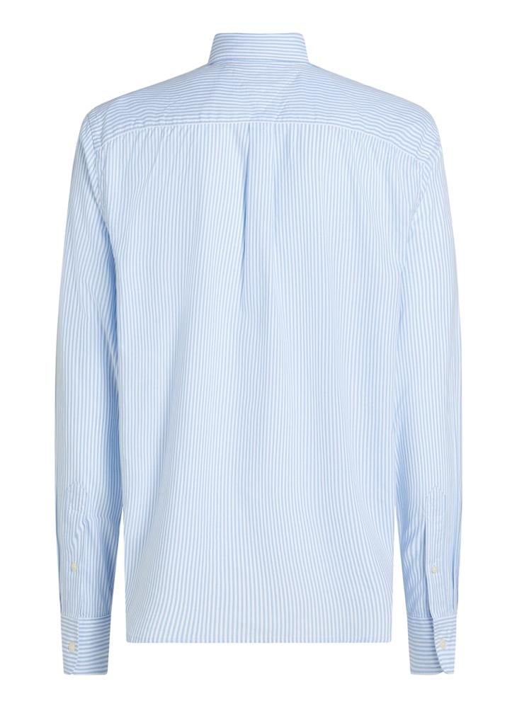 Regular Fit Flex Cotton Classic Poplin Stripe Shirt