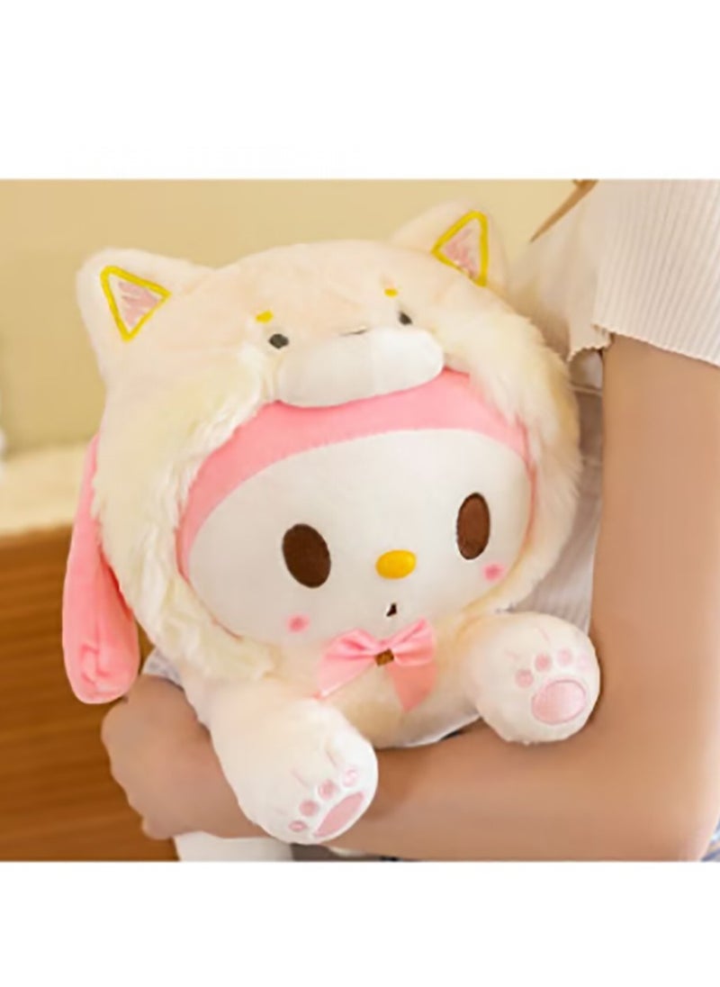 Cartoon Sanrio Melody Pillow Plush Doll Toy Skin-Friendly Soft Doll Birthday Gift for Adults and Children