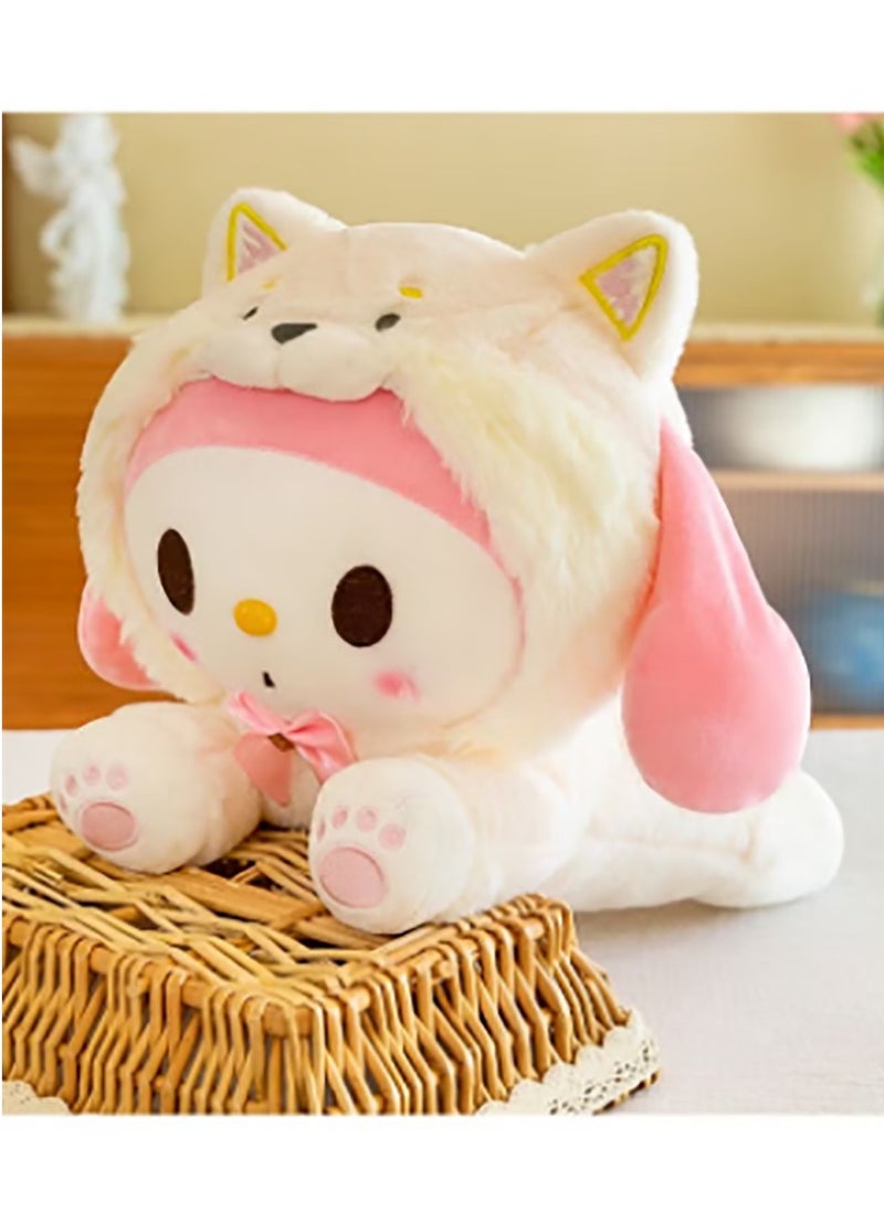 Cartoon Sanrio Melody Pillow Plush Doll Toy Skin-Friendly Soft Doll Birthday Gift for Adults and Children