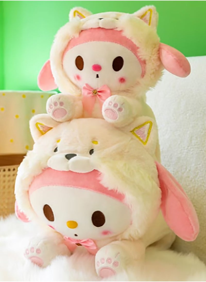 Cartoon Sanrio Melody Pillow Plush Doll Toy Skin-Friendly Soft Doll Birthday Gift for Adults and Children