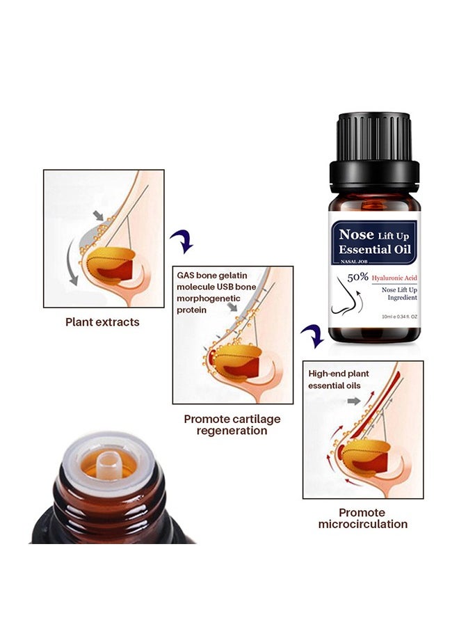 Nose Lift Up Essential Oil - Heighten Rhinoplasty Collagen Firming Moisturizing Perfect Nose Serum Reshape Natural Beauty Skin Care