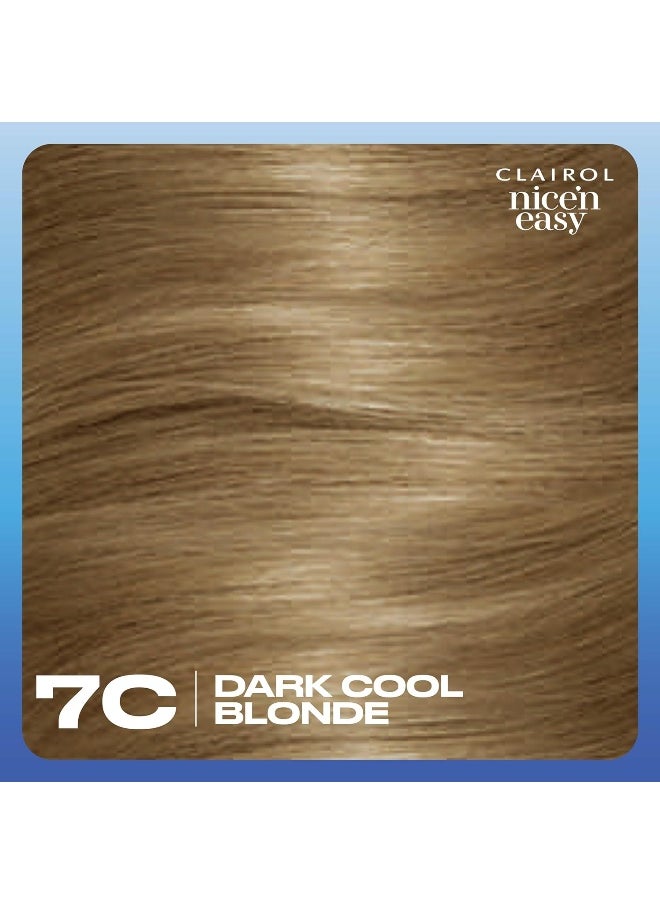 Nice'N Easy Permanent Hair Dye, 7C Dark Cool Blonde Hair Color, Pack Of 1