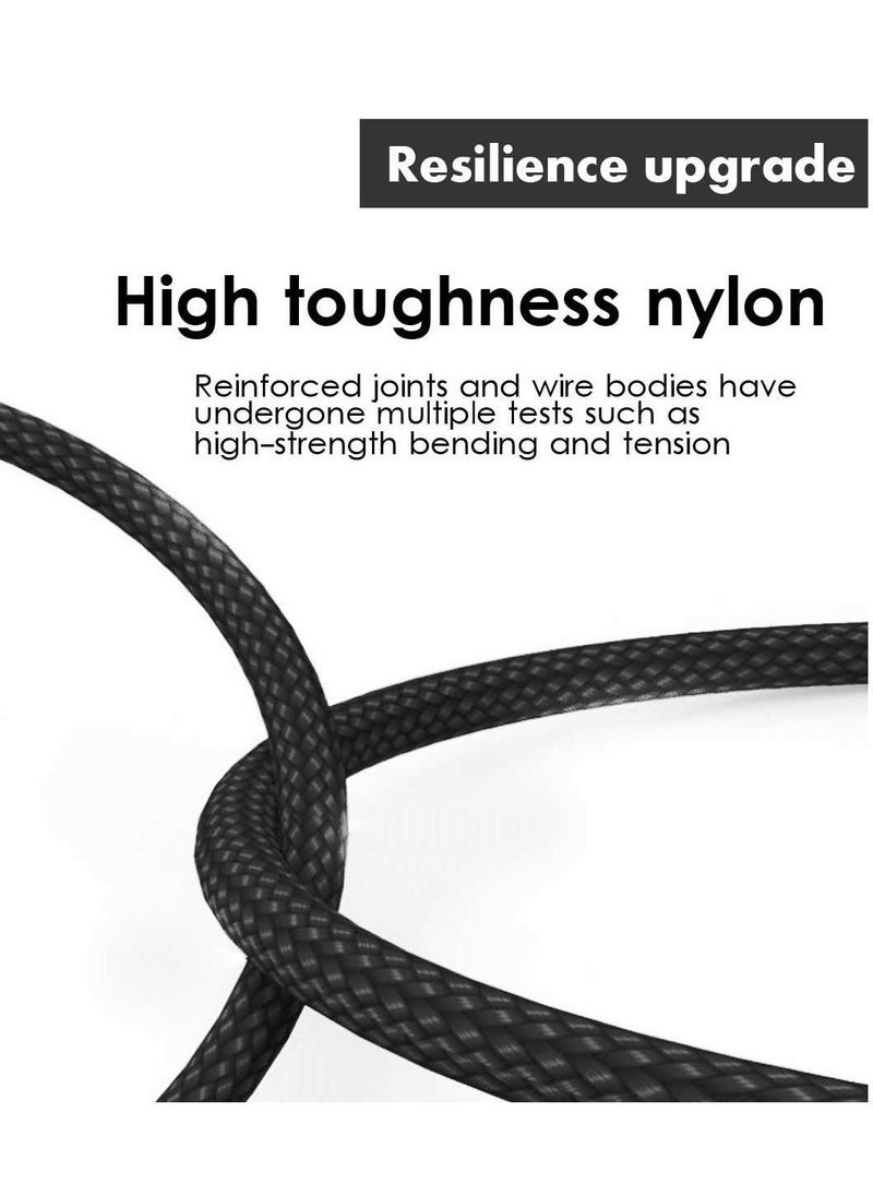Multi Charging Cable 4Ft 3 in 1 with USB Type C Cable Compatible with Galaxy S10 S9 Plus Note9 Z OnePlus 8T,Micro Cable for Galaxy S7 Edge S6,Nexus,Xbox,PS4 USB Chargers(BLACK)