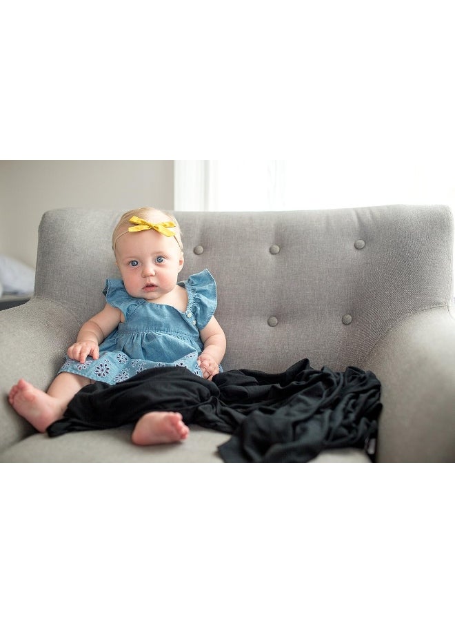 Copper Pearl Large Premium Knit Baby Swaddle Receiving Blanket Midnight