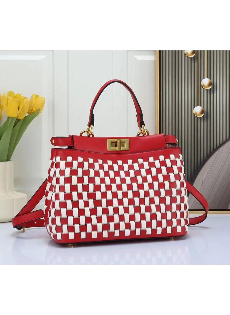 Elegant Woven Leather Handbag