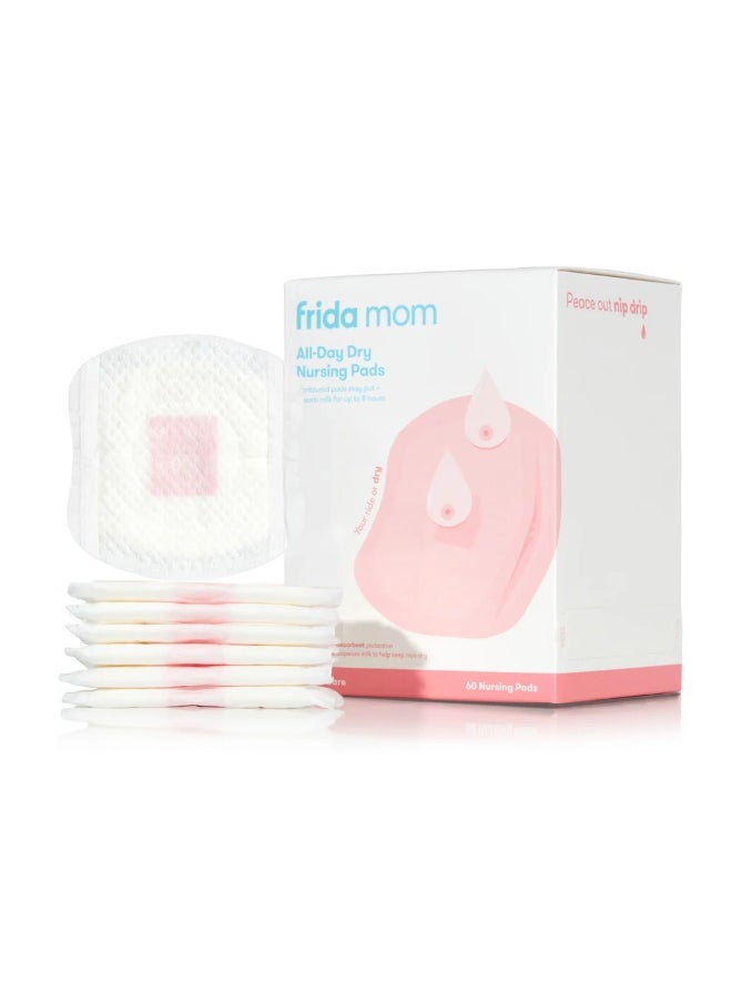 Ultra-Absorbent Nursing Pads | Leak-Proof Protection | 60 Individually Wrapped Pads | Dermatologist-Tested for Sensitive Skin | Contoured Fit | Up to 8 Hours Absorption | 3.2x10.2x26.7 cm