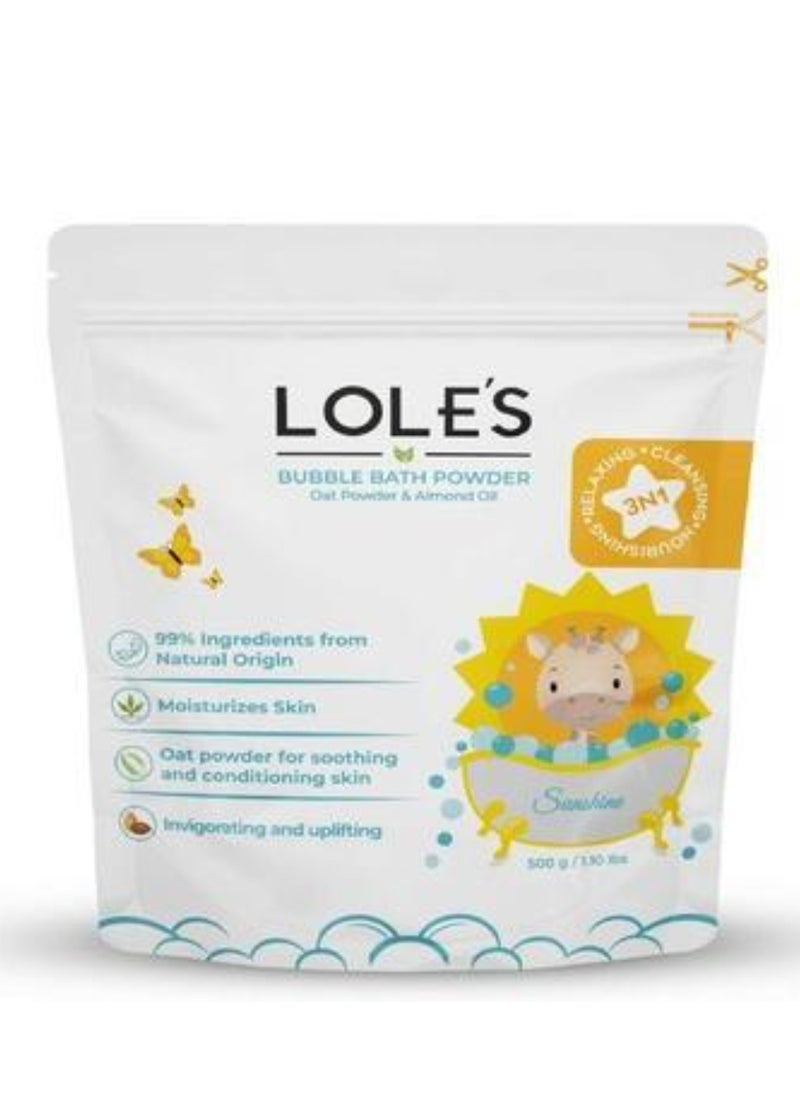 Lole's Bubble Bath Powder Oat Powder & Almond Oil, 500g