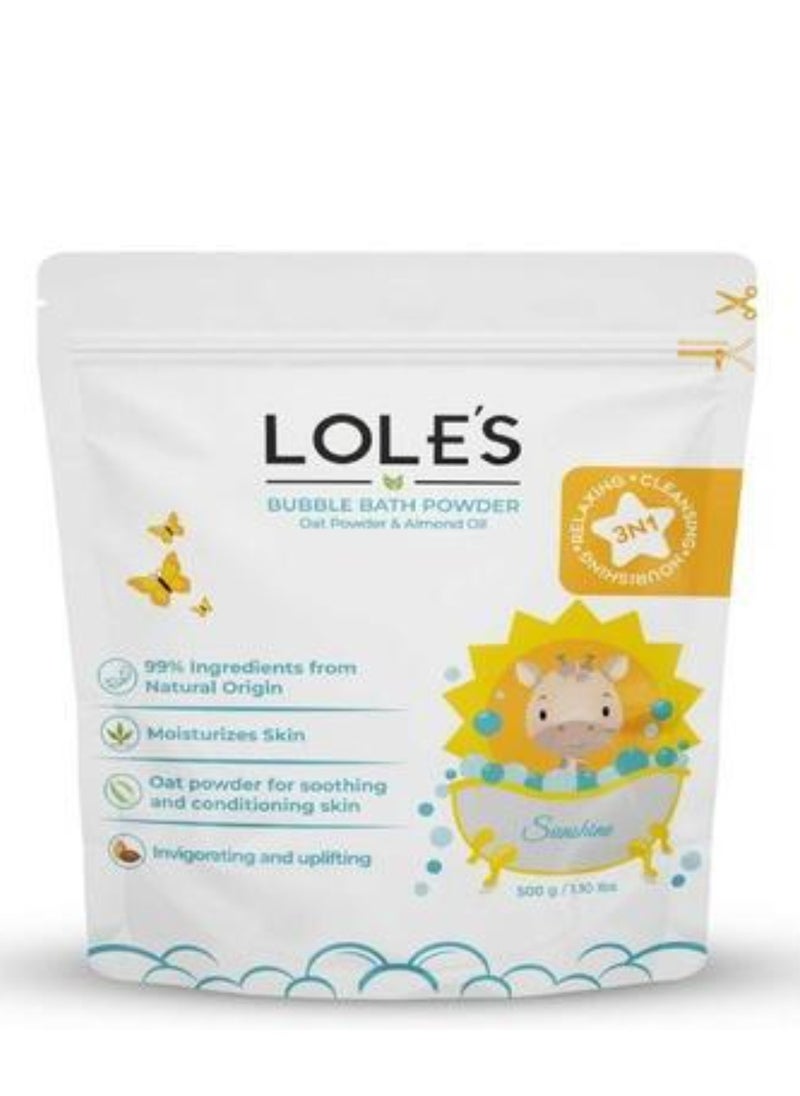 Lole's Bubble Bath Powder Oat Powder & Almond Oil, 500g