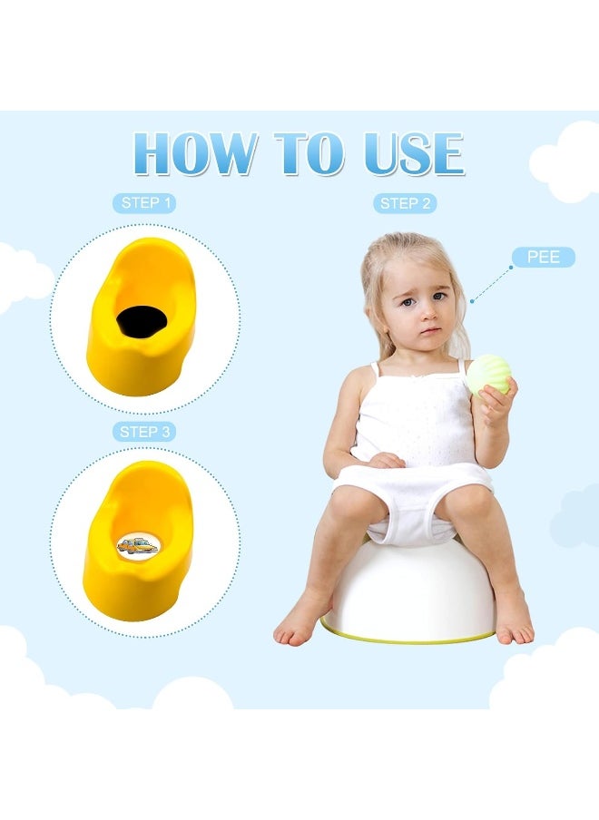 Geyee 24 Pcs Potty Training Stickers Potty You Pee on Toilet Reveal Stickers Chart Reusable Pee Decals Color Changing Seat Toilet Targets for Boys Girls Kids Training Use(Vehicle)