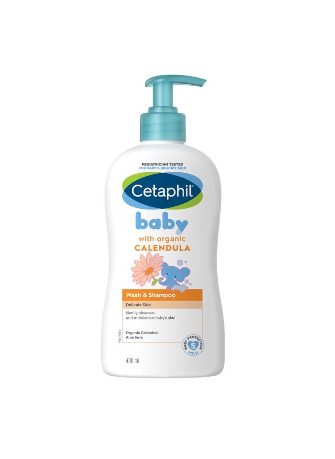 Baby Wash And Shampoo With Organic Calendula