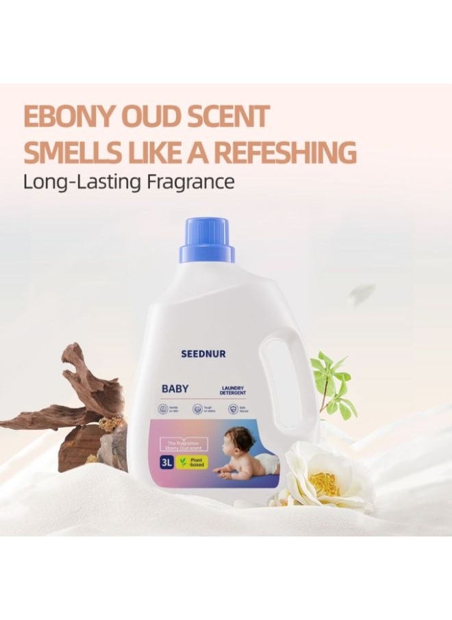Seednur Delicate Laundry Detergent for Baby Mild Amino Acid Gently Cleans Eliminates Stains Ideal for Baby Cloths Towels