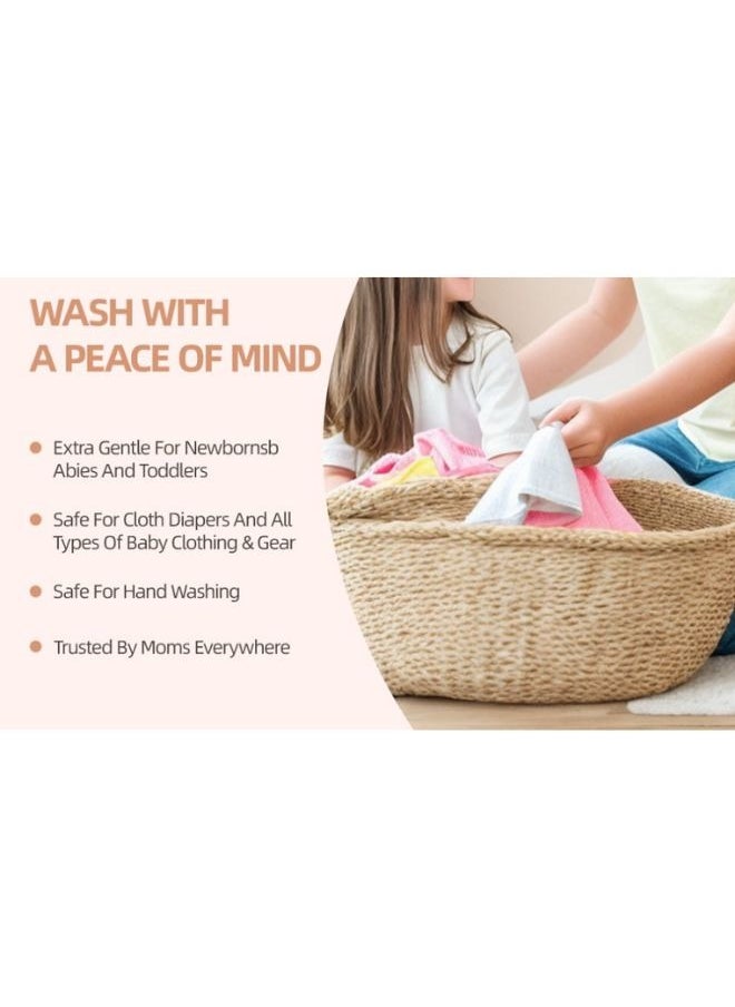 Seednur Delicate Laundry Detergent for Baby Mild Amino Acid Gently Cleans Eliminates Stains Ideal for Baby Cloths Towels