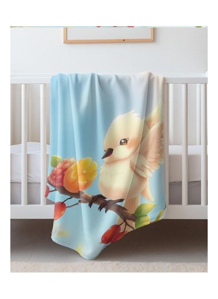 Children's or student cartoon flannel thin blanket (warm and comfortable, suitable for sleep, games) 100cm*150cm - 373