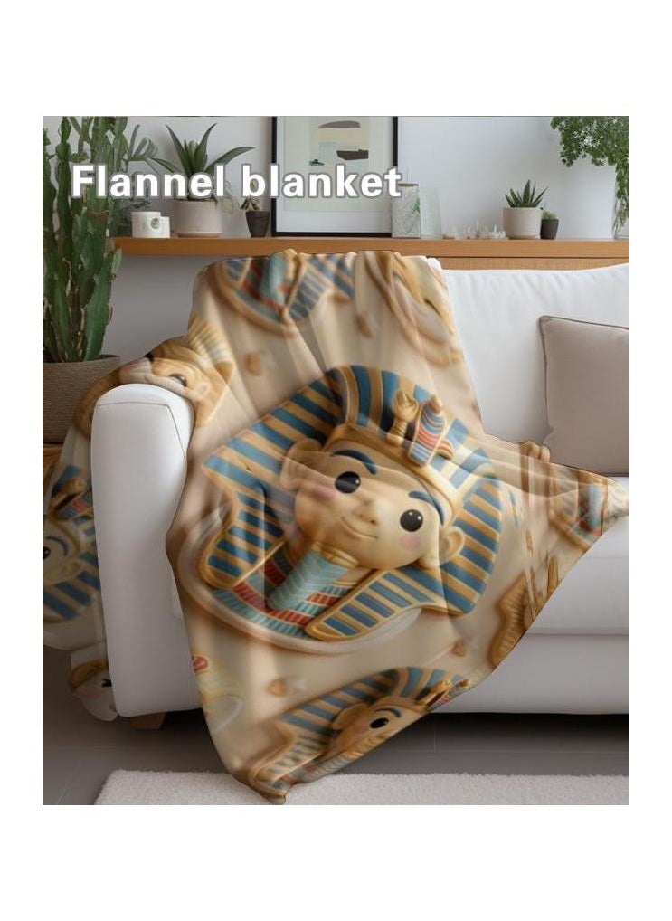 Children's or student cartoon flannel thin blanket (warm and comfortable, suitable for sleep, games) 100cm*150cm - 1125