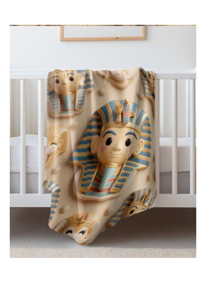 Children's or student cartoon flannel thin blanket (warm and comfortable, suitable for sleep, games) 100cm*150cm - 1125