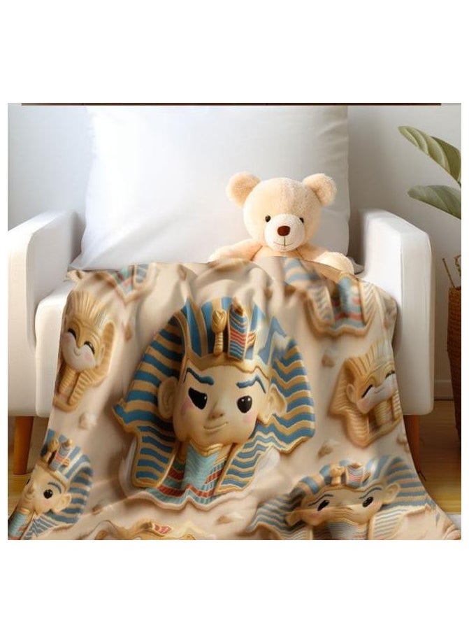 Children's or student cartoon flannel thin blanket (warm and comfortable, suitable for sleep, games) 100cm*150cm - 1125