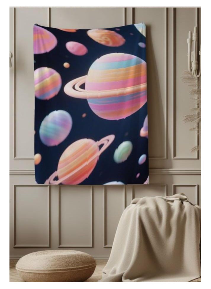 Children's or student cartoon flannel thin blanket (warm and comfortable, suitable for sleep, games) 100cm*150cm