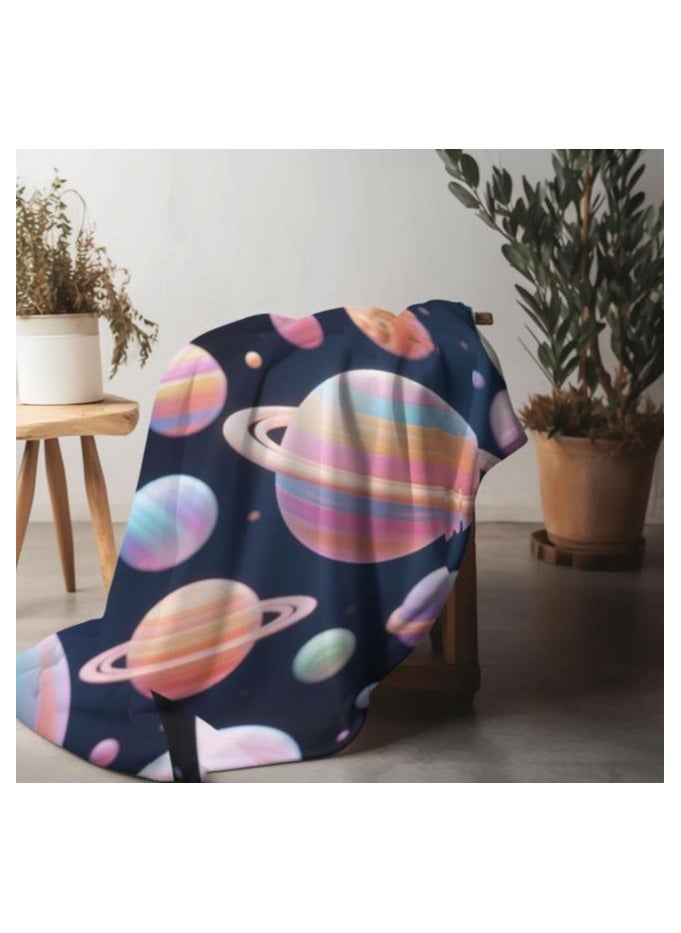 Children's or student cartoon flannel thin blanket (warm and comfortable, suitable for sleep, games) 100cm*150cm