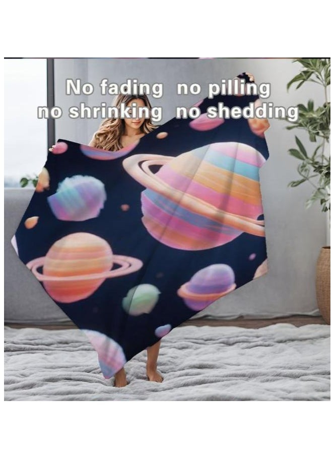 Children's or student cartoon flannel thin blanket (warm and comfortable, suitable for sleep, games) 100cm*150cm