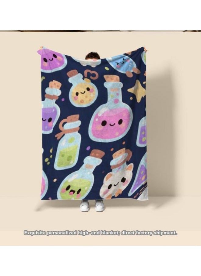 Flannel thin blanket (warm and comfortable, suitable for sleep, gaming, dust removal and sandproof) 150cm*200cm - 211