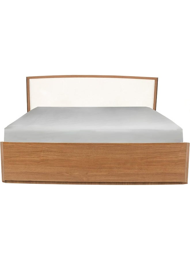 Hotel Linen Klub Queen Fitted Sheet - 1 Piece, 100% Cotton, 250 Thread Count for Ultimate Softness and Comfort, Cool and Breathable Fabric, Size: 180 x 200 cm, Deep Pocket Elasticized Edges, Silver