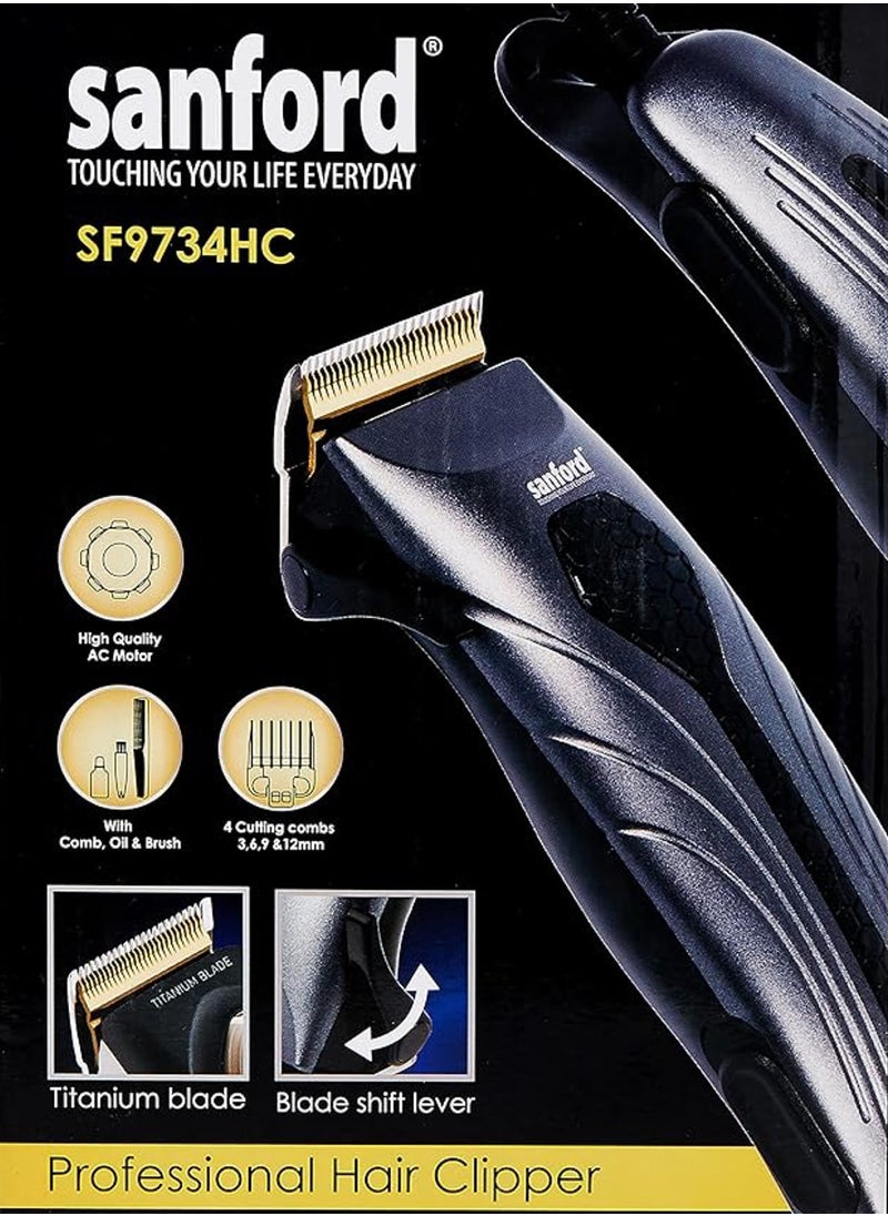 Rechargeable Hair Clipper Black/Silver/Gold