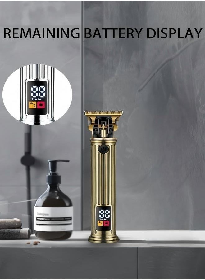 SOKANY Hair Clipper, Household Multifunctional Charging Digital Electric Push Clipper, Universal Hair Clipper For Adults And Children, Gold Color, Model SK-16019
