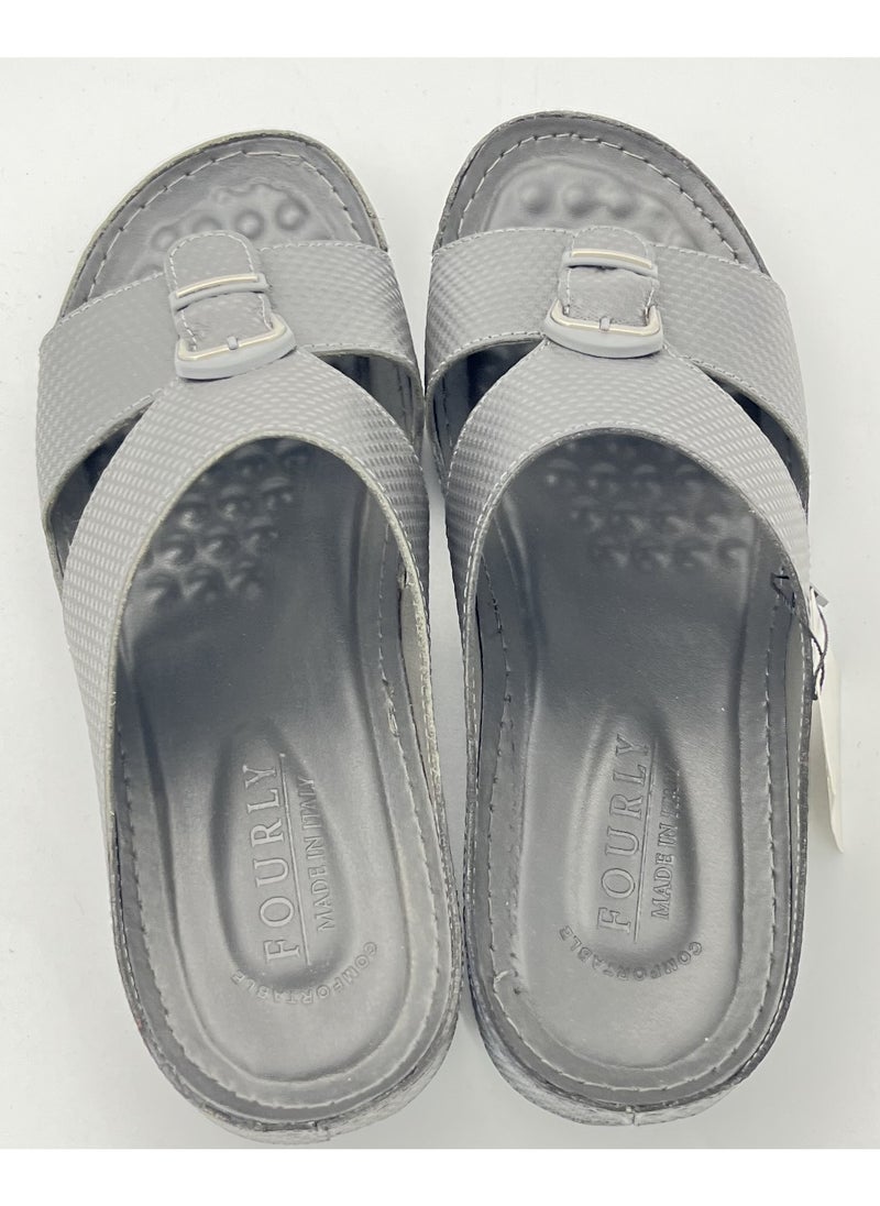 Men's Arabic Sandal Made in Italy (Grey)