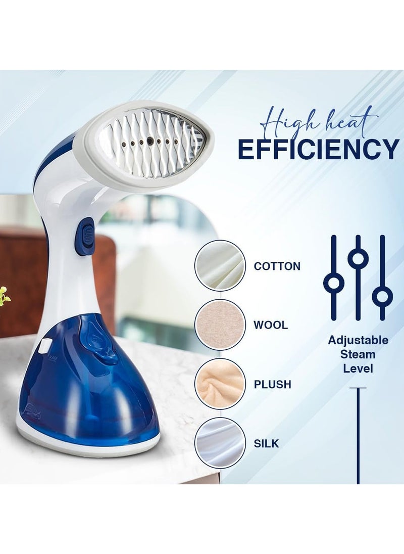 Portable Clothes Steamer, Portable Steamer for Home, Office and Travel, 1100W Handheld Steamer, 25-Second Fast Heat-up, Fabric Wrinkle Remover, 200ml Water Tank