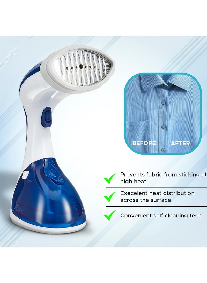 Portable Clothes Steamer, Portable Steamer for Home, Office and Travel, 1100W Handheld Steamer, 25-Second Fast Heat-up, Fabric Wrinkle Remover, 200ml Water Tank
