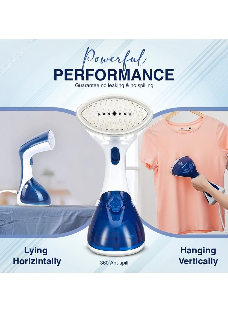Portable Clothes Steamer, Portable Steamer for Home, Office and Travel, 1100W Handheld Steamer, 25-Second Fast Heat-up, Fabric Wrinkle Remover, 200ml Water Tank
